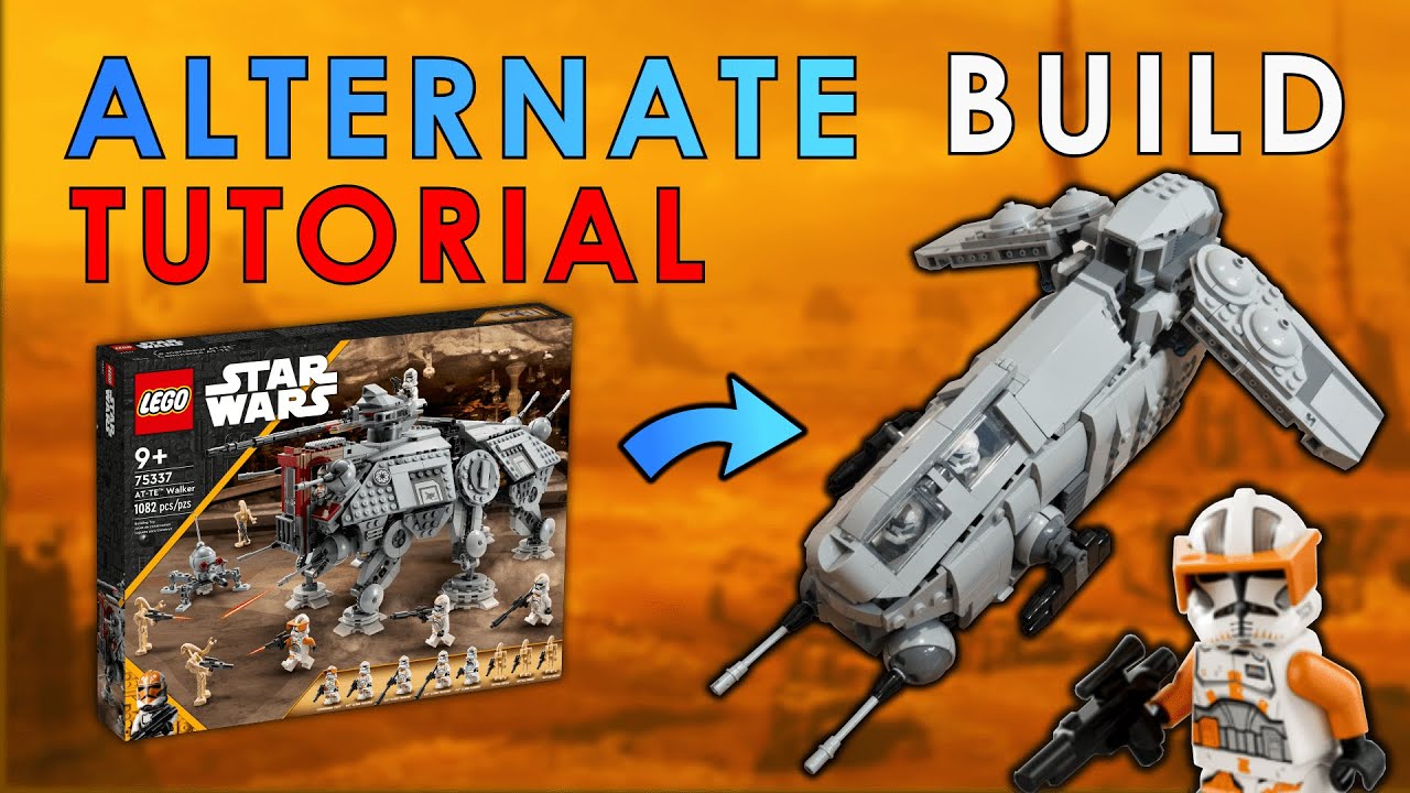 Lego GUNSHIP Alternative Build from AT-TE (75337) - Instructions