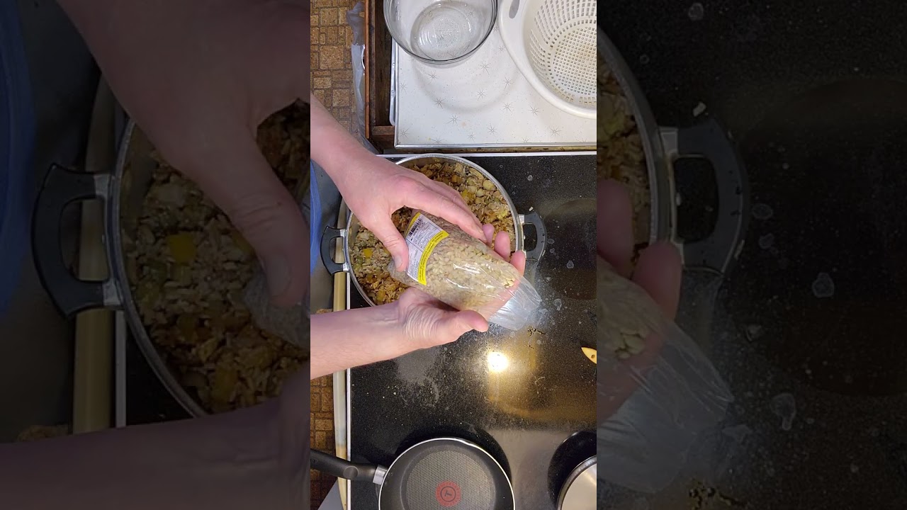 Chicken Fried Rice with Chestnuts and Sunflower Seeds