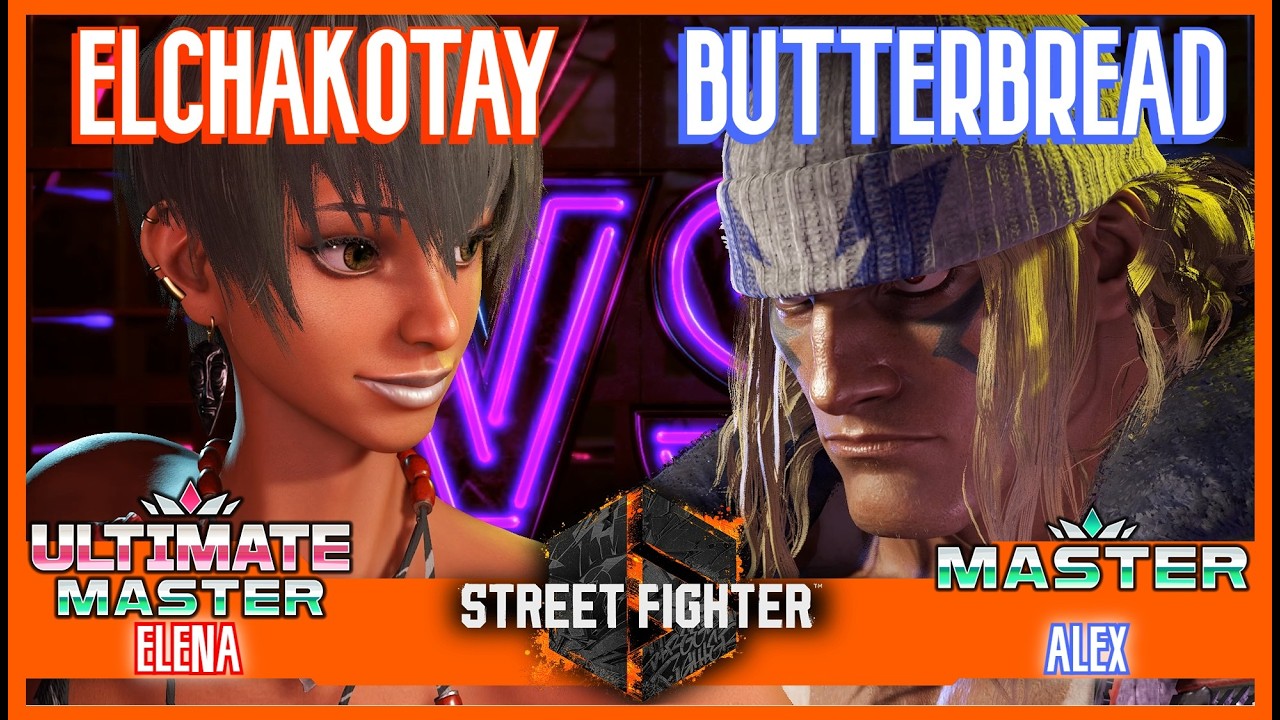 SF6 Match ♦ ELCHAKOTAY (NEW OUTFIT Elena) 🆚 BUTTERBREAD (Alex) ♦ High level matches