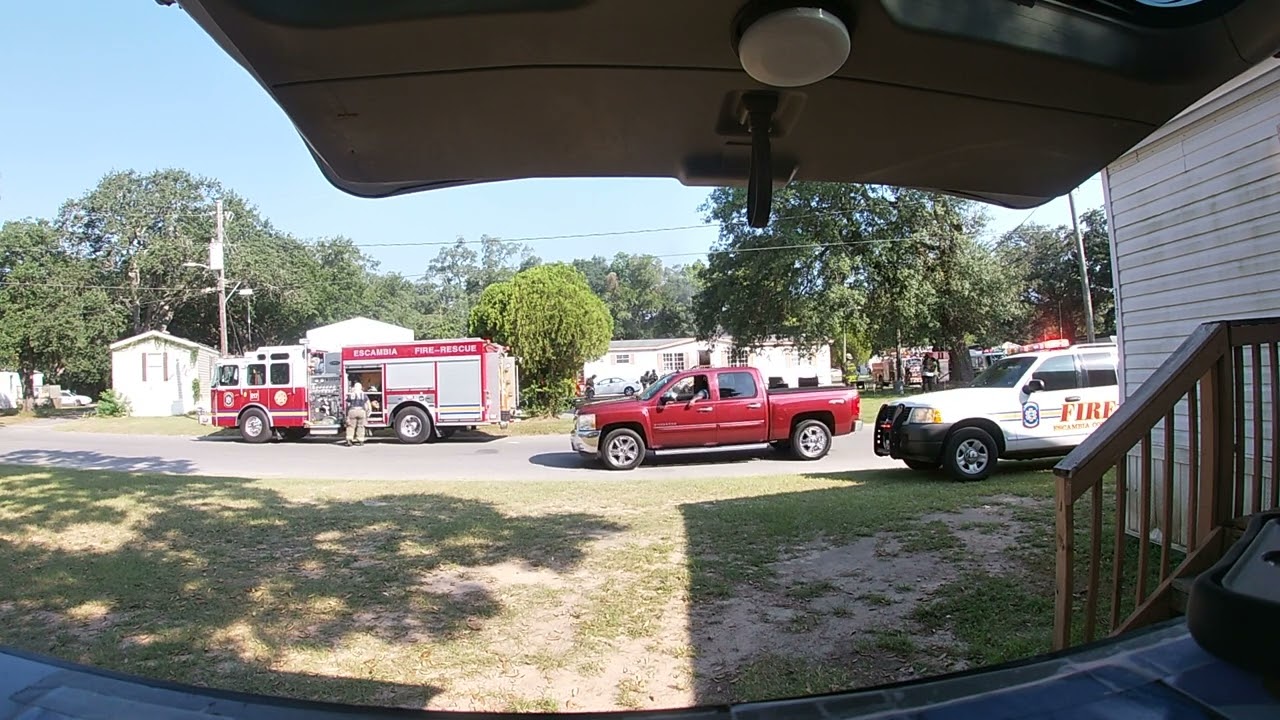 Mobile Home Fire, Manufactured Home Fire, Escambia County Fire Florida, Isakson