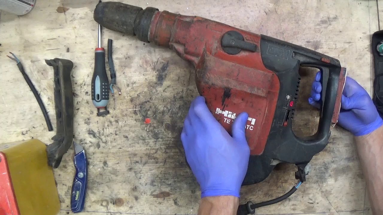 Hilti TE76 te76P hammer disassemble and problem find blinking service light