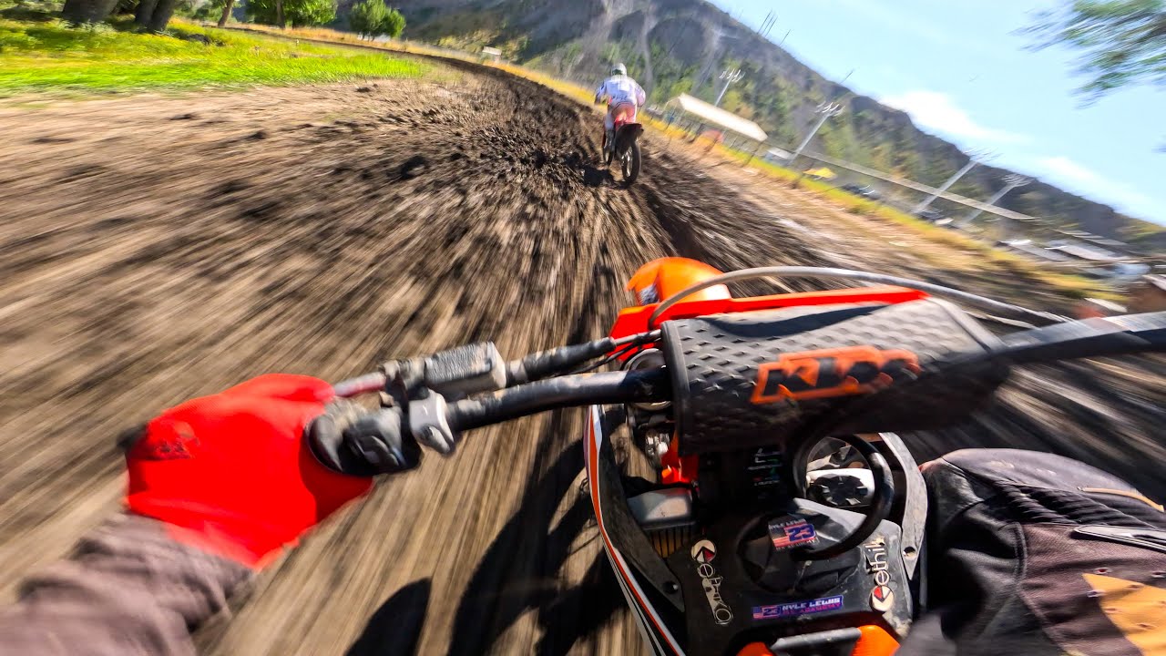 KTM 450 SX-F Wide OPEN - (Wild Battle Leads to INSANE CRASH)
