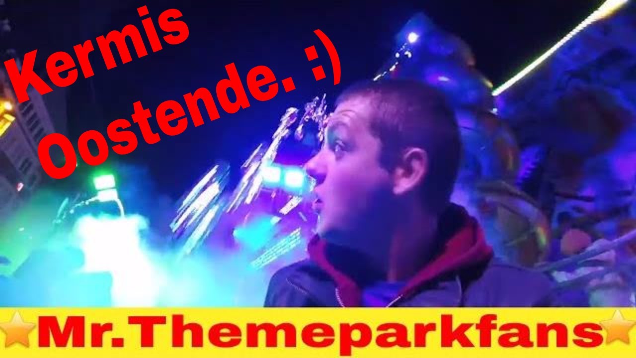 oktober foor Oostende 2017 kermis Oostende Kermis attracties trotseren lekker dronken :)🎡🎢🎠🌃
