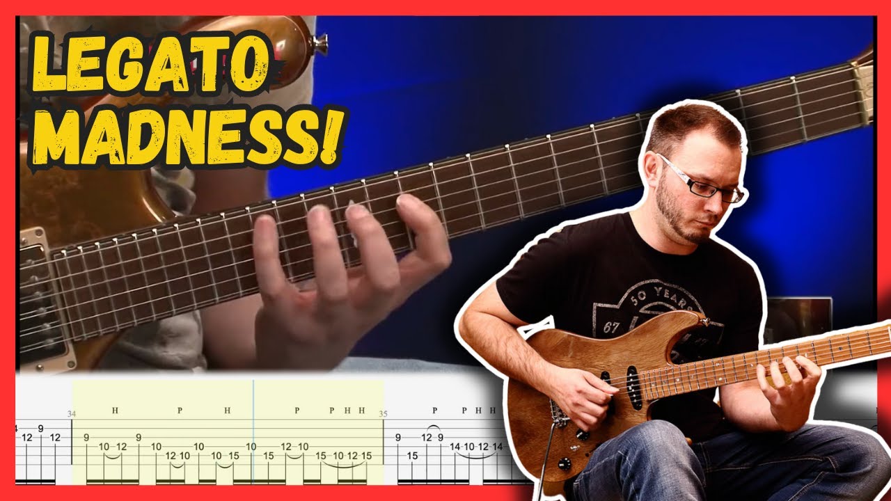 The MASTER Of Modern Guitar Legato - Tom Quayle Insane Guitar Solo Tabs