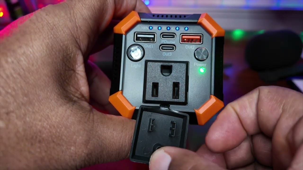 Portable Power Bank with AC Outlet