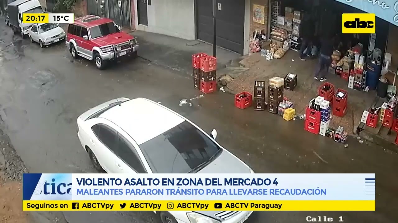 Violento asalto en Mercado 4