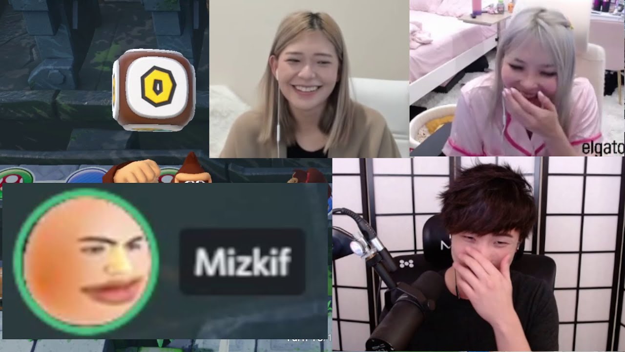 Mizkif ends stream after losing at Mario Party - w/ Sykkuno, Kkatamina (Tamia), Yvonnie