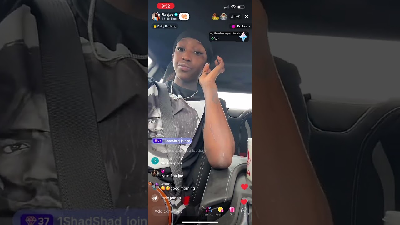 flaujaee on TikTok live