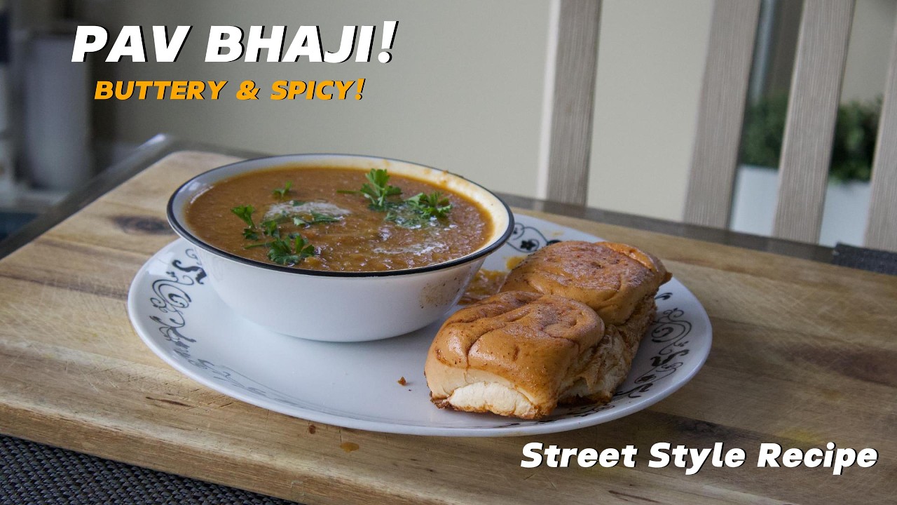Mumbai Street Food Pav Bhaji | Homemade Recipe That Tastes Like the Streets