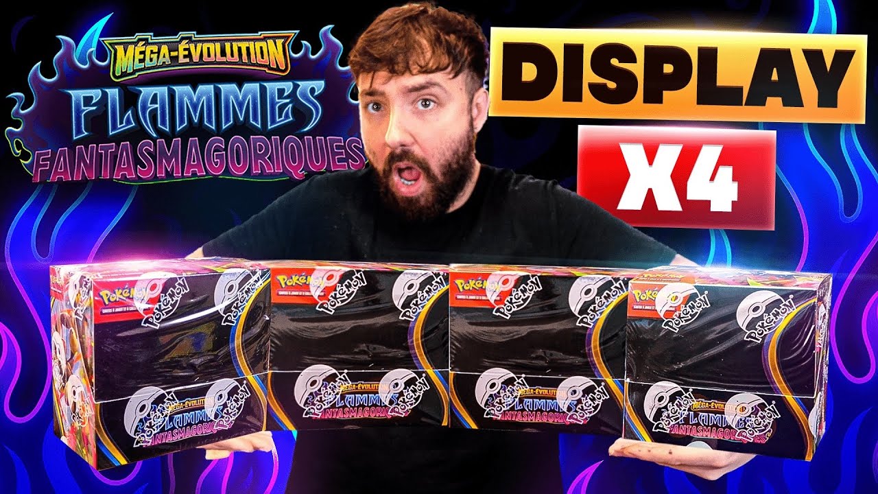 ENORME OUVERTURE DE 4 DISPLAYS POK&Eacute;MON FLAMMES FANTASMAGORIQUES