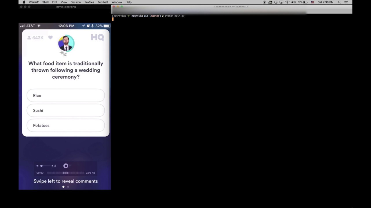 HQ Trivia Hack Demo