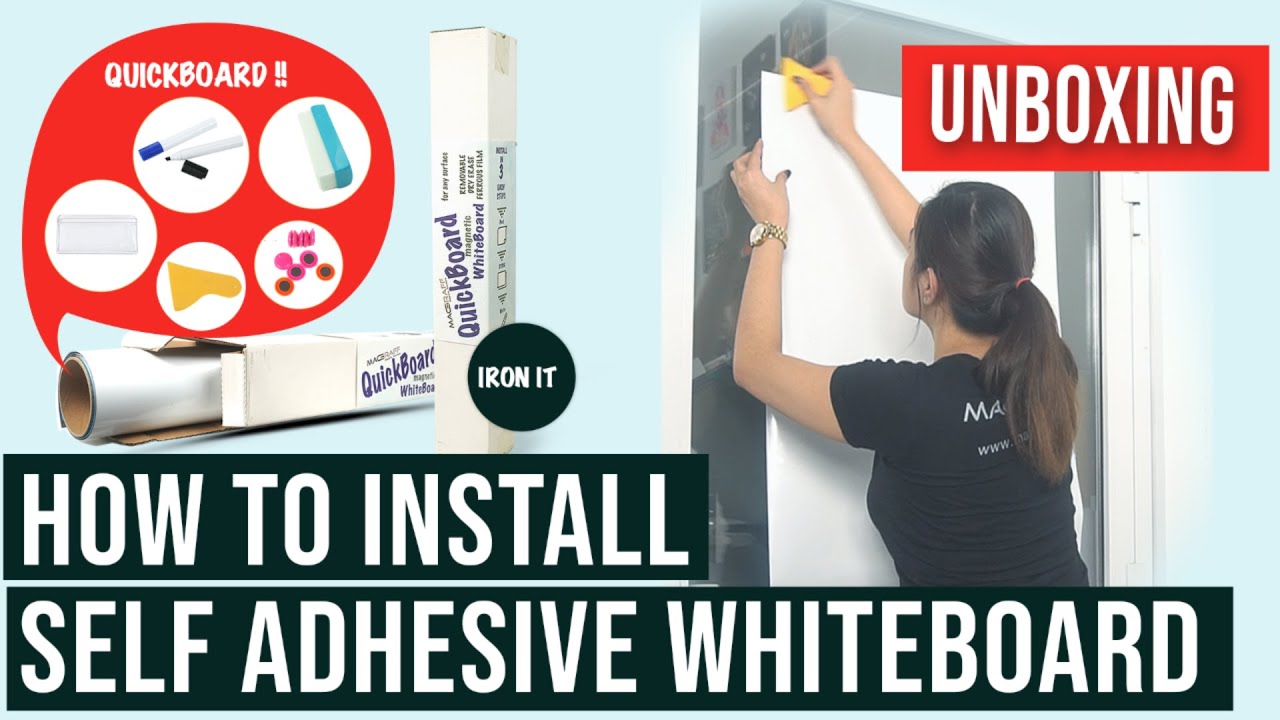 How to Install Self Adhesive WhiteBoard
