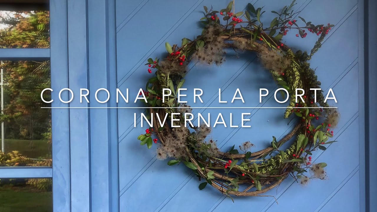 GHIRLANDA fuori PORTA fai da te