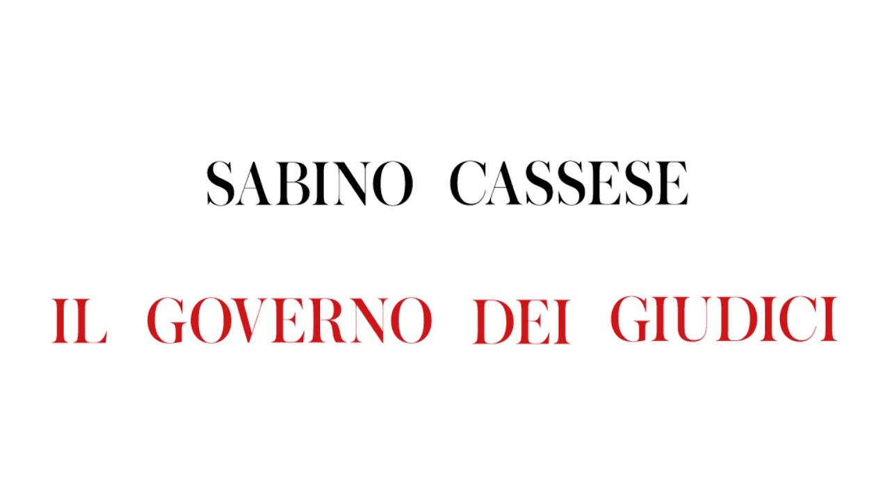 Giuseppe Laterza intervista Sabino Cassese su 'Il governo dei giudici'