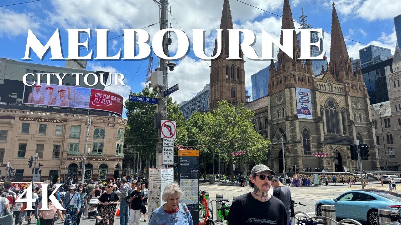 [4K WALK] Australia Melbourne city walking tour 2024! CBD 4K HDR 60fps