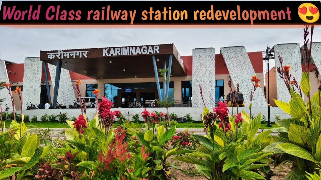 Karimnagar railway station redevelopment 😍 | morden New look | Indian railway station redevelopment 