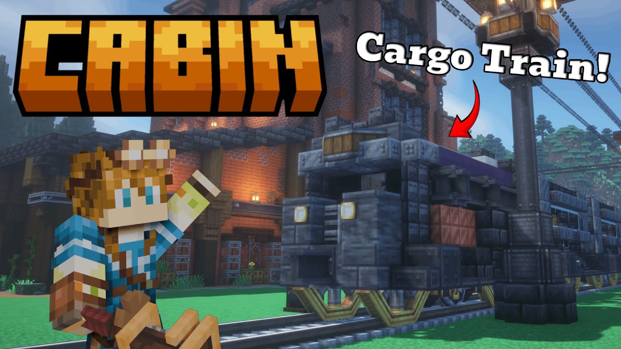 Building our First Create Mod Cargo Train! ◽️ Create: Above & Beyond [Ep9]