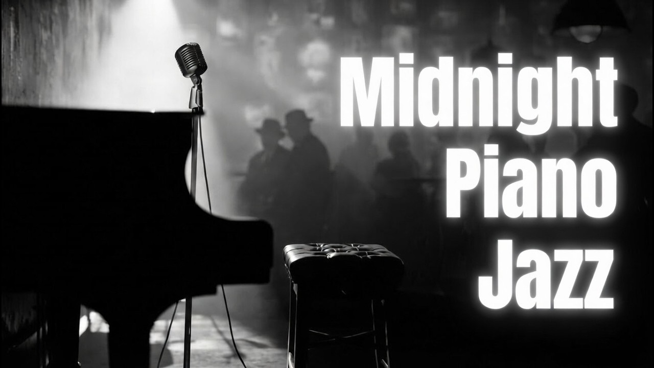 Lamplit Noir Jazz Piano – Slow Blues for Concentration