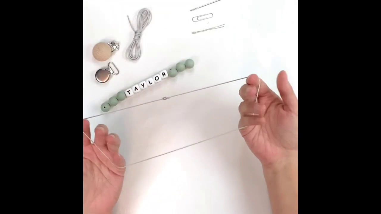 Beaded Pacifier Clip Craft Tutorial