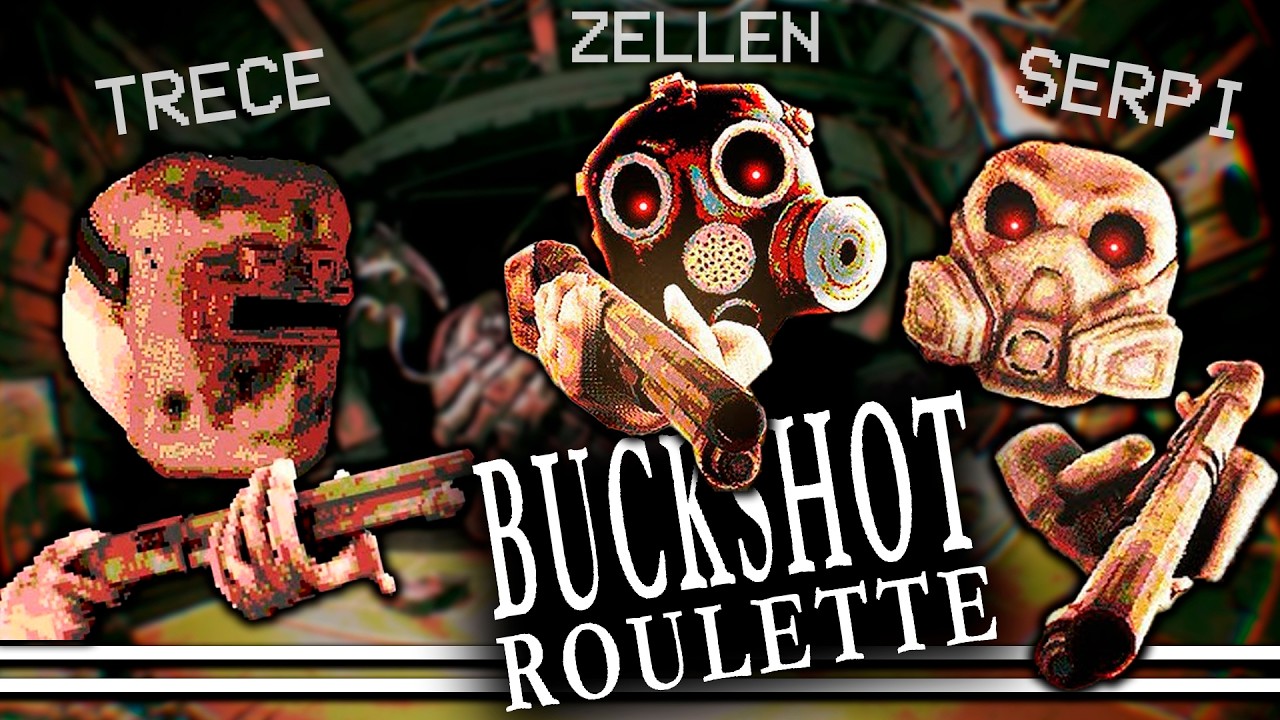 SON UNOS MISERABLES 💀 BUCKSHOT ROULETTE Multiplayer ft. TRECE, SERPI Y ZELLEN
