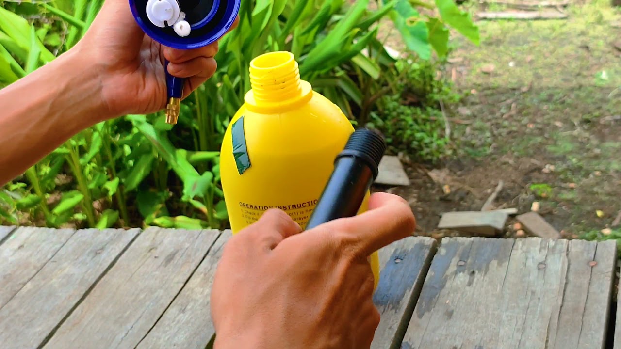 Cara memperbaiki semprot burung merk kyokan kuning yang gempos