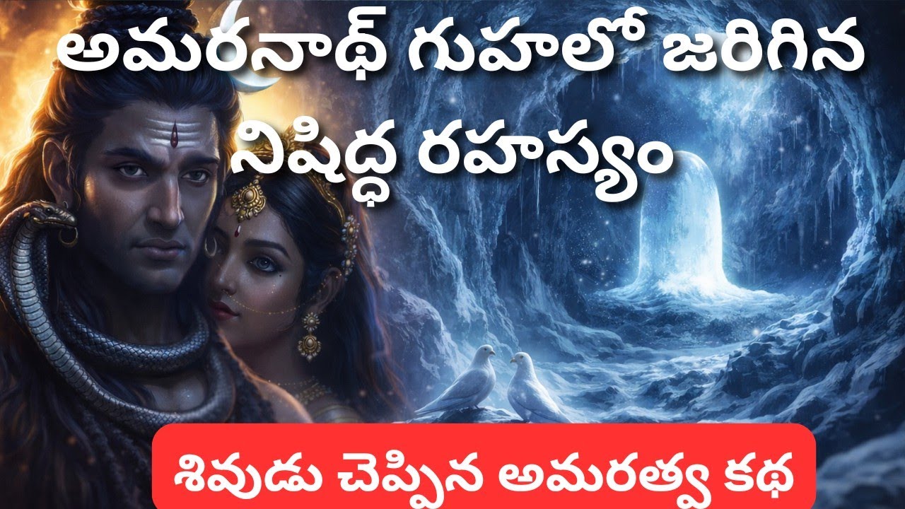 అమరనాథ్ గుహలో జరిగిన నిషిద్ధ రహస్యం | శివుడు చెప్పిన అమరత్వ కథ.. 🙏🙏