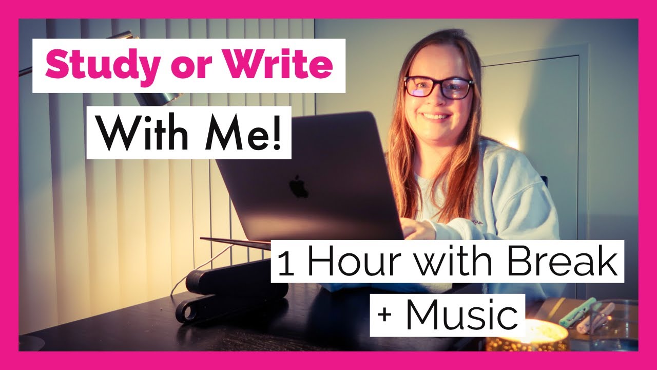 STUDY OR WRITE WITH ME - 1 Hour With Music and Break (PhD Candidate works on Dissertation)