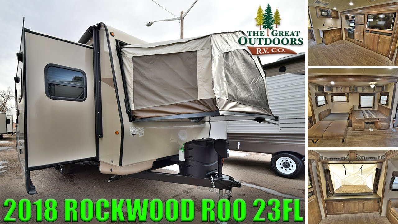New 2018 Hybrid ROCKWOOD ROO 23FL Pop Out Beds Tent Camper RV Colorado
