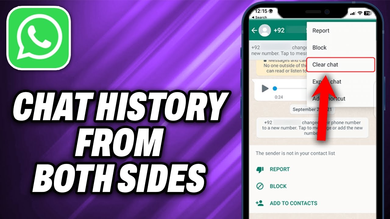 Как удалить историю чата WhatsApp с обеих сторон