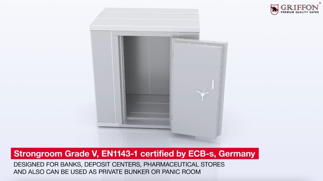Strongroom Grade V, EN1143-1 certified by ECB-s, Germany