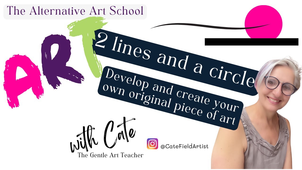 Unlock Your Creativity: Simple Art Technique Using Two Lines and a Circle