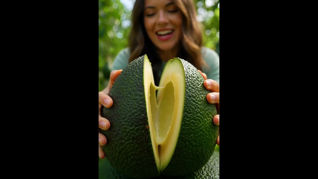 harvesting very large avocado fruit #fruits #jangkauanluas #fyp