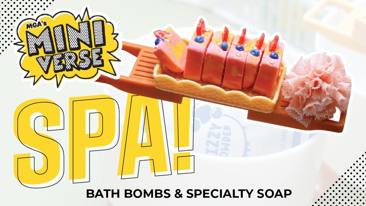NEW Miniverse SPA series 1 unboxing and build - bath bombs and specialty soaps