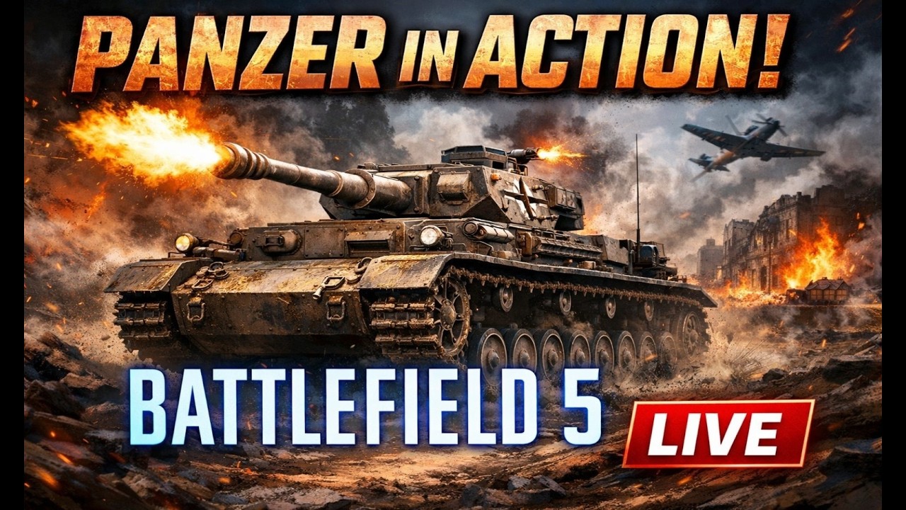 Battlefield 5 LIVE 🔴 Panzer Tank Rampage | WW2 Warfare Gameplay