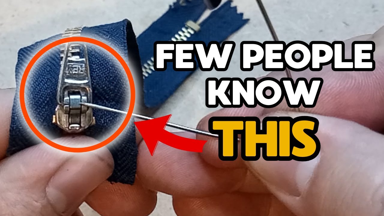 How to FIX A STUCK ZIPPER ✅