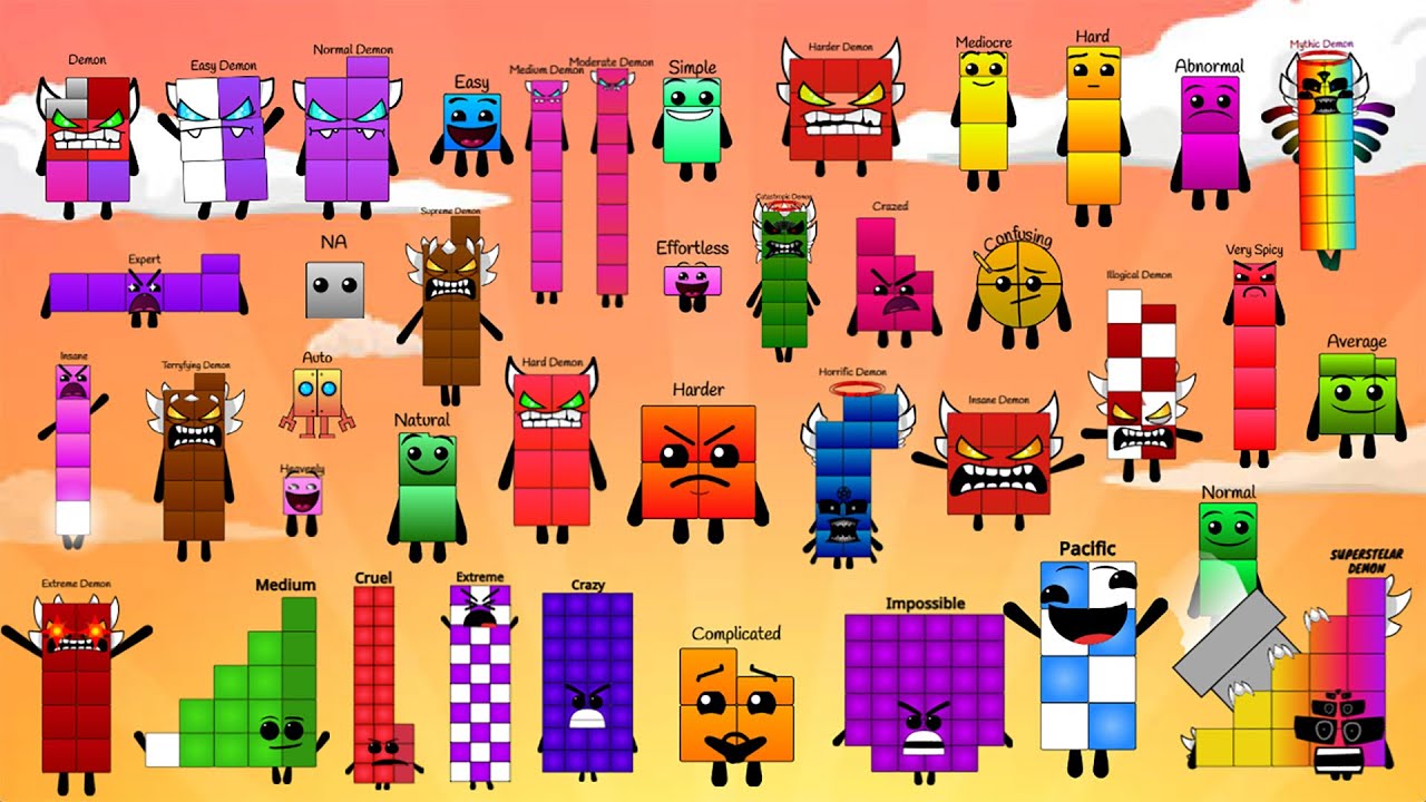 [Animation] Difficultyblocks Band Halves, Quarters, Giga, Tenths (New Mod)
