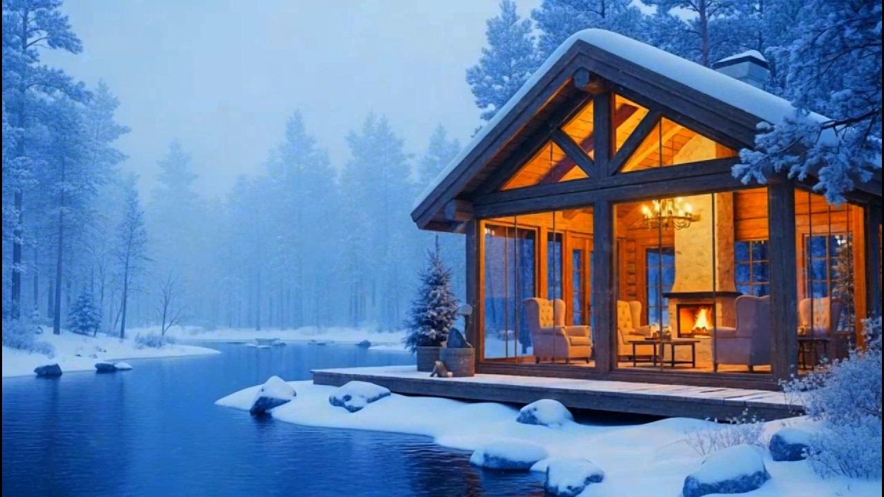 Cozy Winter Cabin ❄️ Lofi Music for Chill / Study