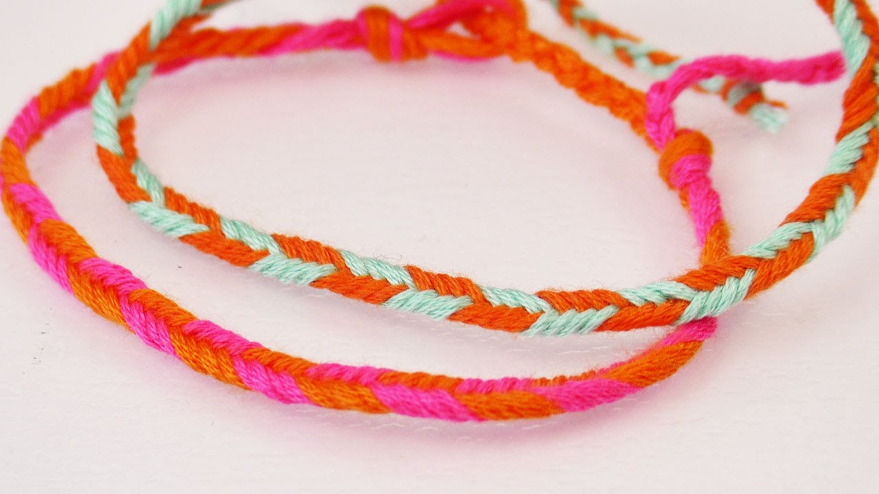 DIY Armband mit Pfeilmuster | Einfaches Fischgrät-Armband selber machen | Freundschaftsarmband