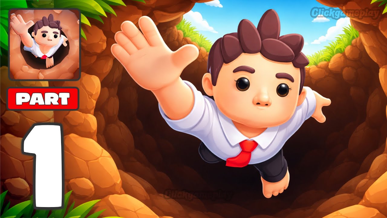 Deepfall - Gameplay Walkthrough Part 1 - Mining Survival Find Hidden Treasures (iOS, Android)