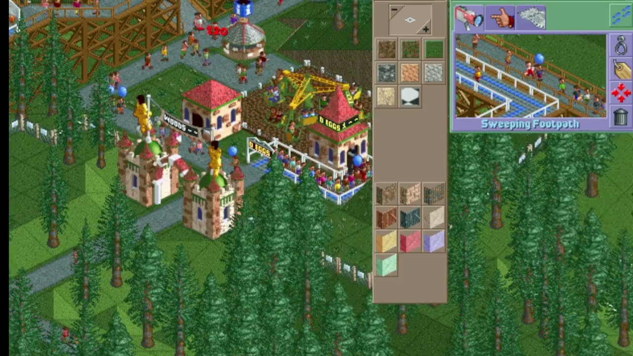 Roller Coaster Tycoon Classic Part 16.2 Crumbly Woods Map Finished