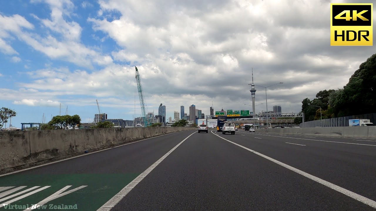 【4K HDR】Driving from Beach Haven To New Market Auckland New Zealand!