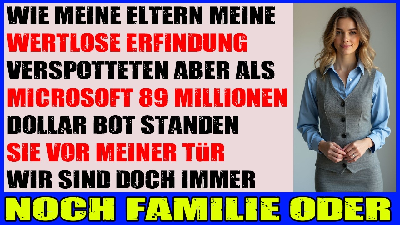 Ich erfand etwas für 89 Mio $ doch meine Eltern nannten es Müll