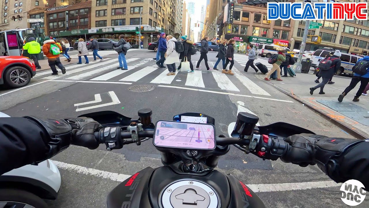 NYC - Midtown to Downtown to Brooklyn Ducati Monster 937 Ride