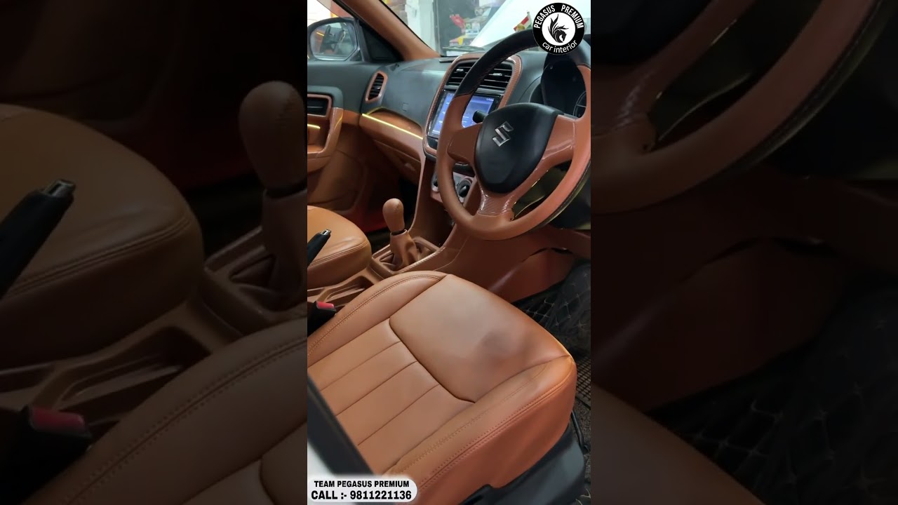 Breeza 🔥 Makeover With Luxury Interior #carinterior #brezza #brezzafacelift #brezza2024 #shorts