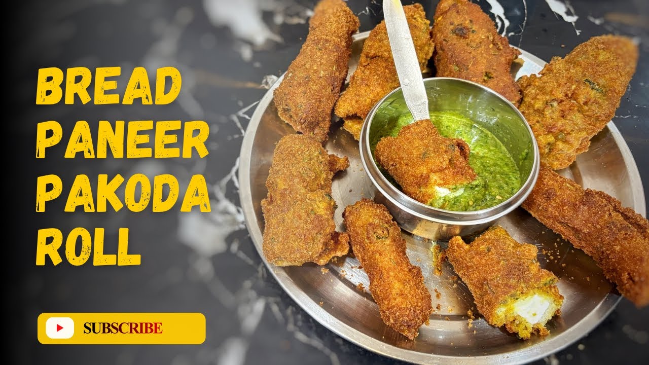 Bread Paneer Roll Recipe | Bread Paneer Pakoda Roll | Bread Paneer Pakoda Recipe 