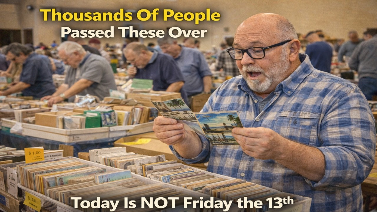 Who Knows How Long These $100 Postcards Sat In The Box. Pizza Talk. Pulling Ebay Postcard Orders