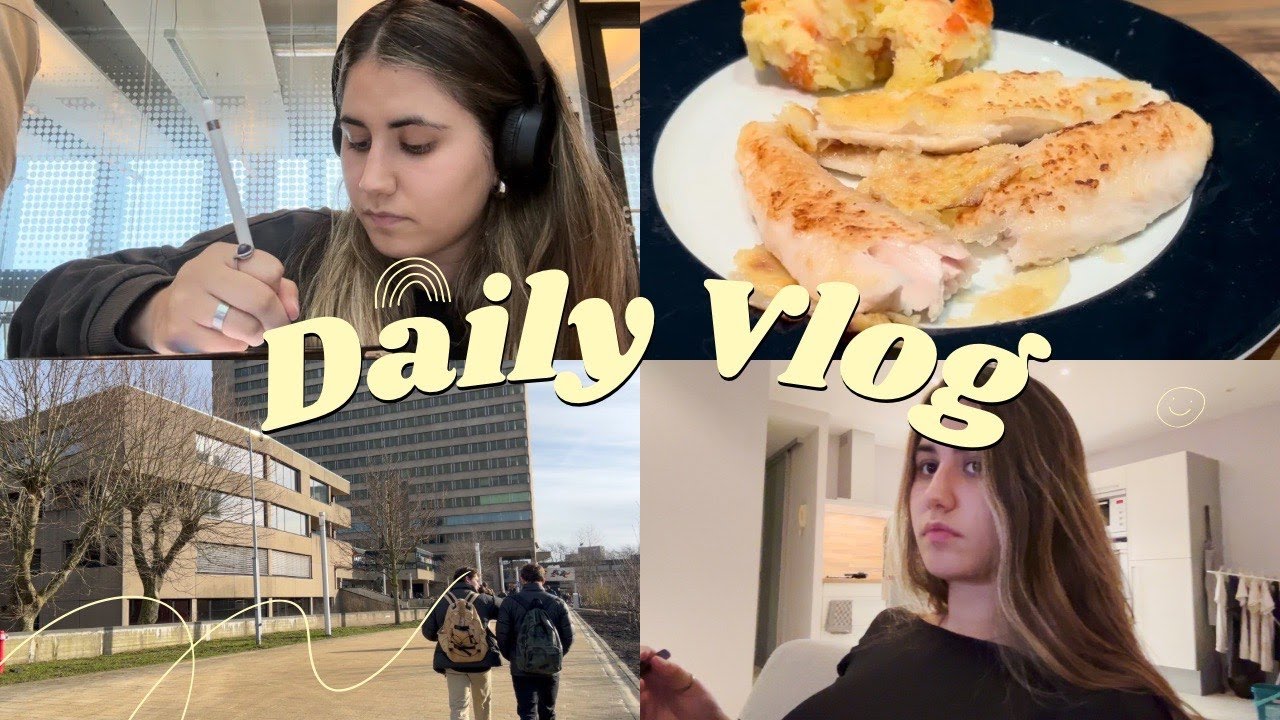 DAY IN MY LIFE as a student | Erasmus Rotterdam University: Lectures & studying