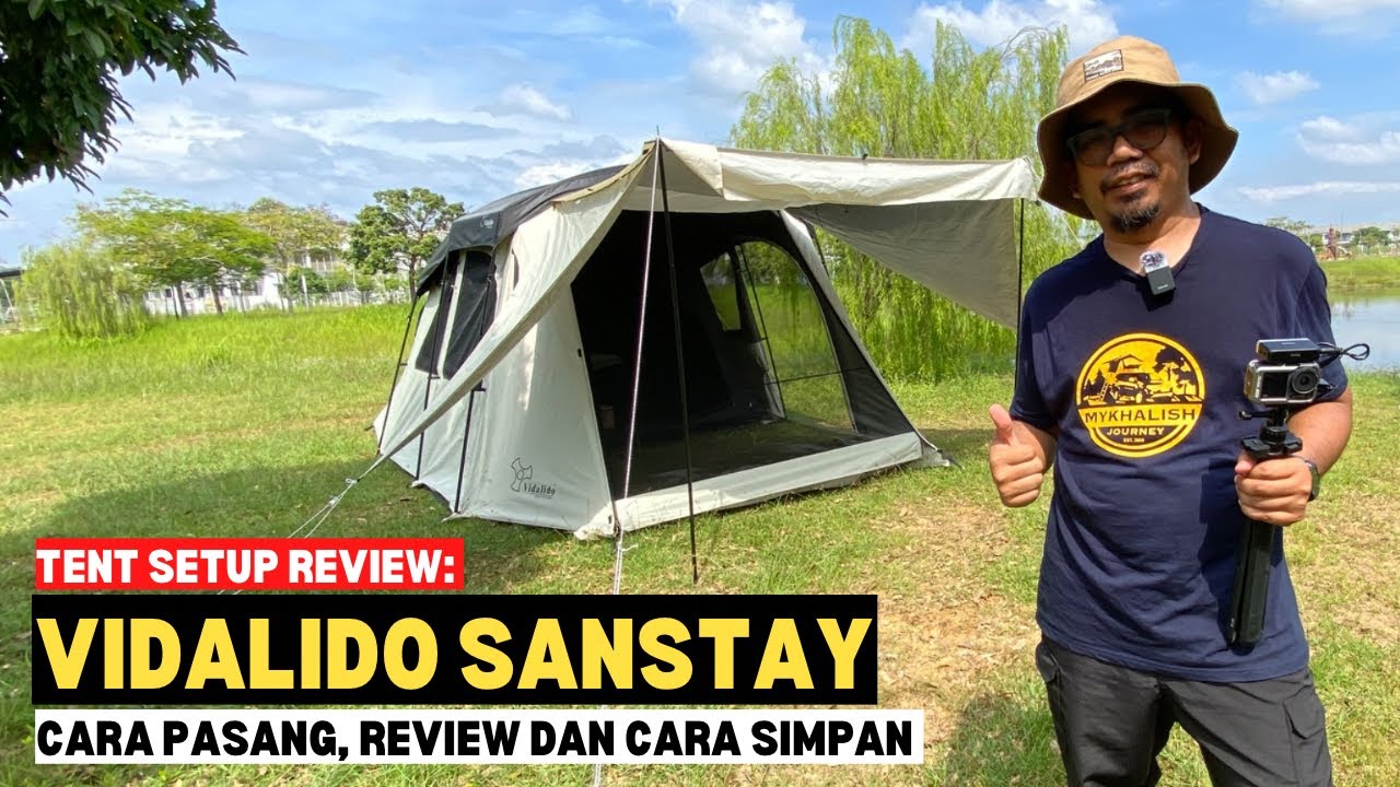 Tent Setup Review: Cara pasang khemah VIDALIDO SANSTAY | How to setup  #mykhalishjourney