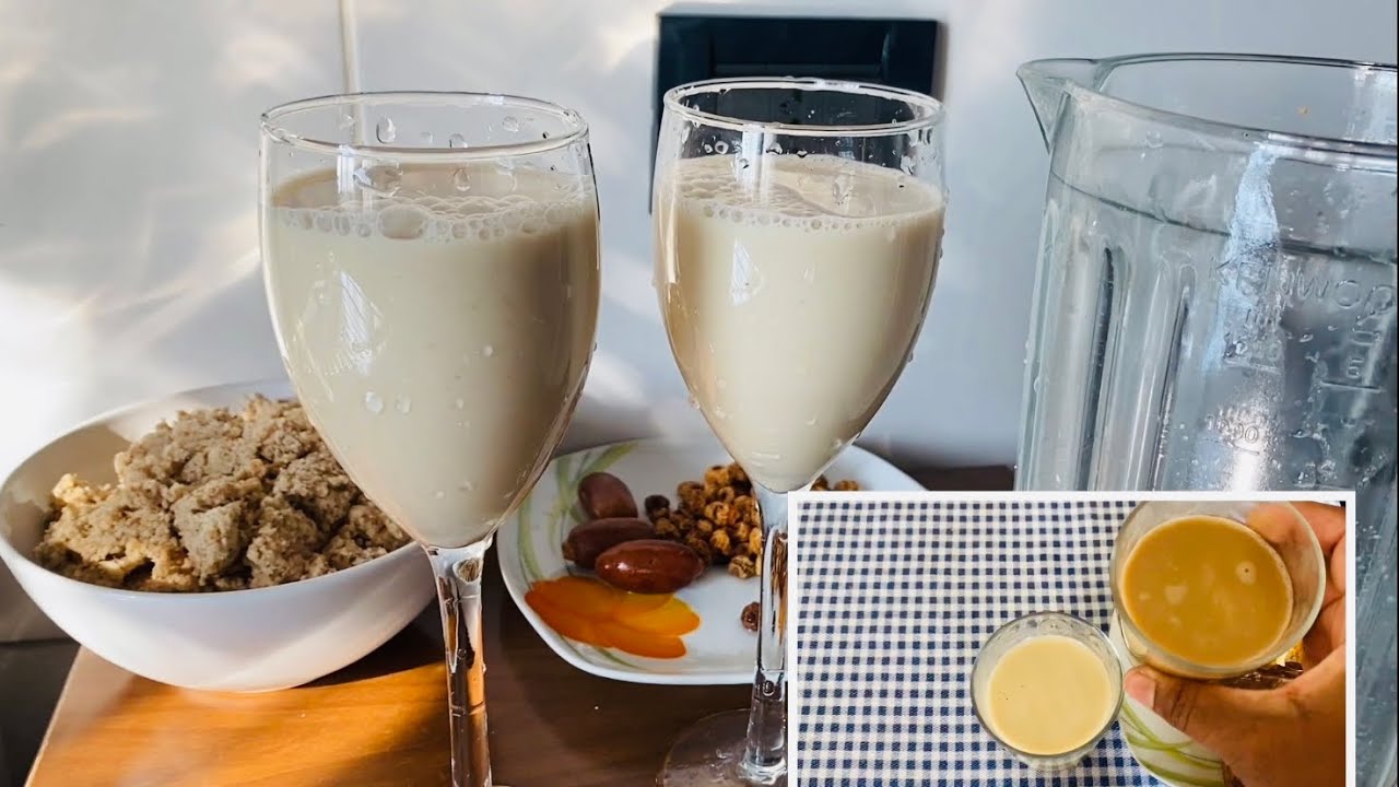 How to make tiger-nut milk + drinking it with coffee if you want #vegan #drink #alternative