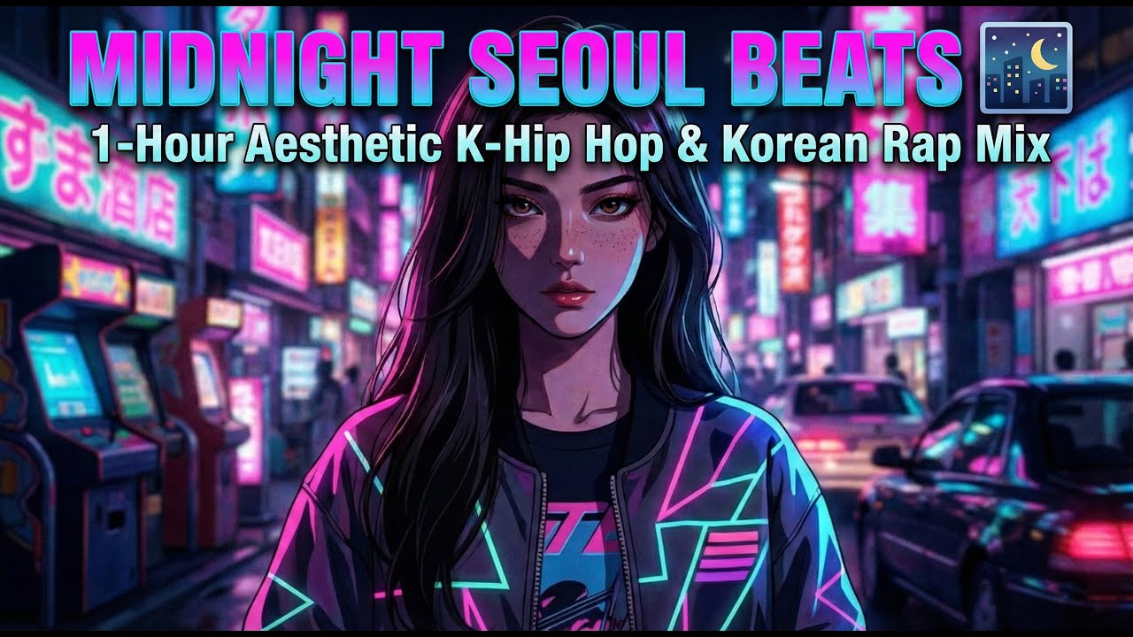 Midnight Seoul Beats 🌃 | 1-Hour Aesthetic K-Hip Hop & Korean Rap Mix
